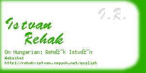 istvan rehak business card